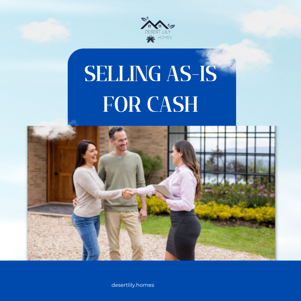 selling as-is for cash